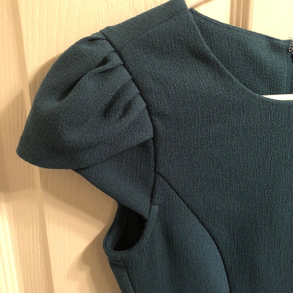 H&M dark teal sweatheart dress - Picture 2 of 3
